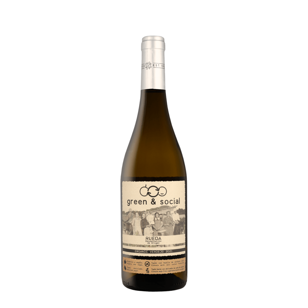 Cuatro Rayas Rueda Verdejo Green & Social 2021 Witte Wijn