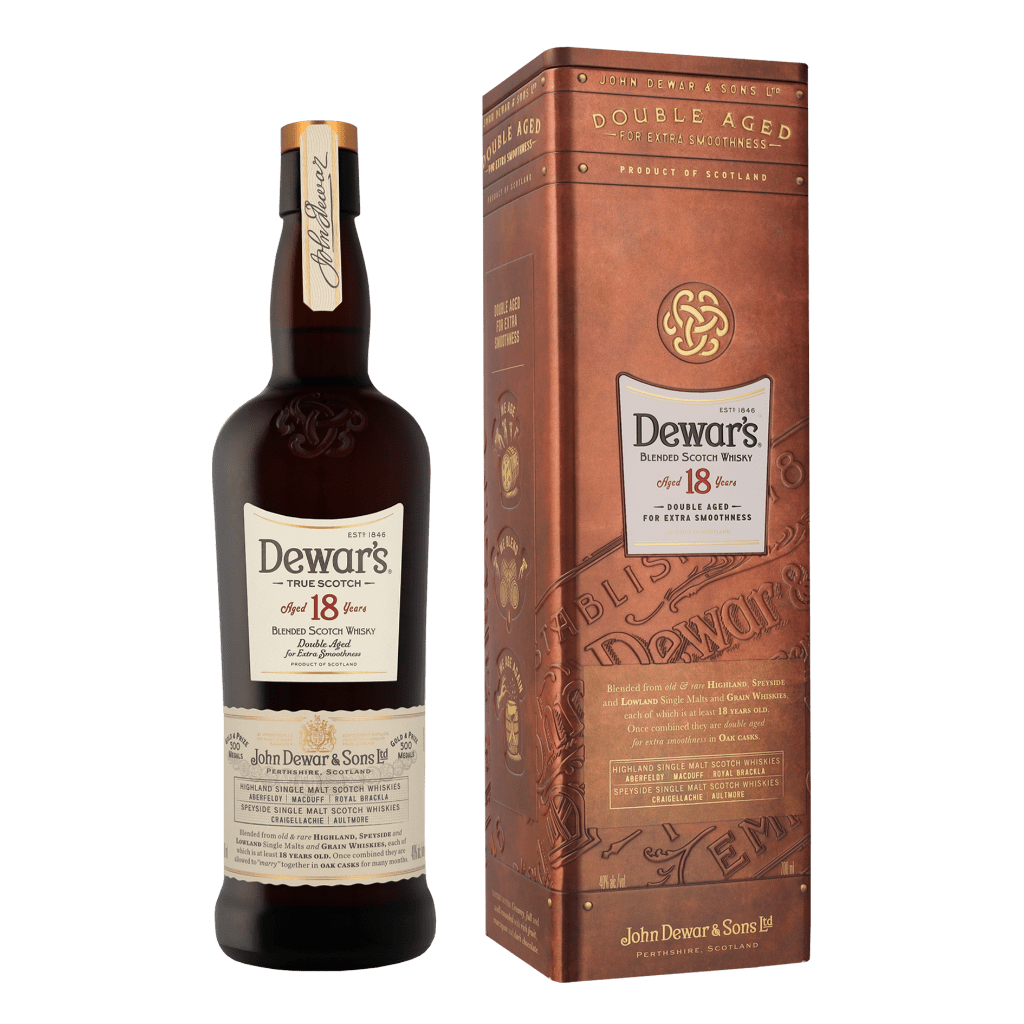 Dewar&apos;s 18 Years + Tin GB 70cl Single Malt Whisky