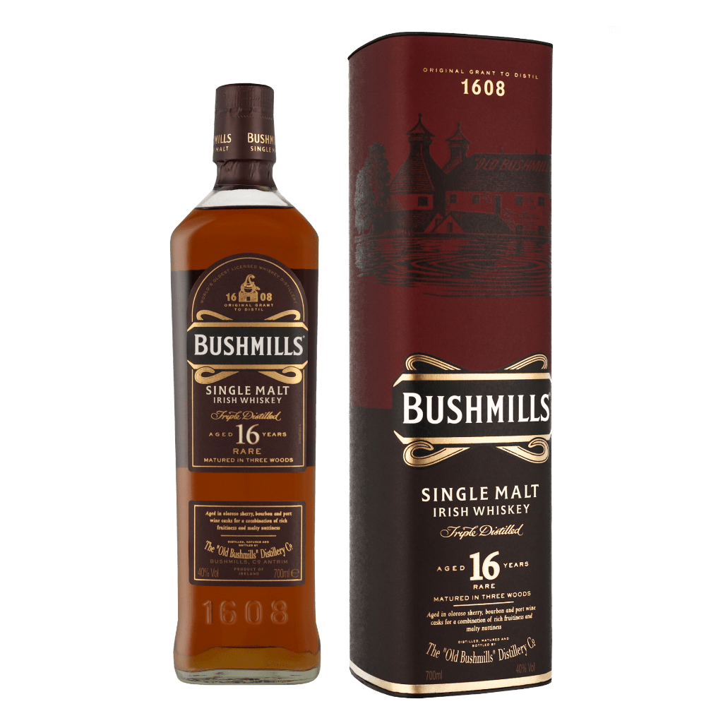 Bushmills 16 Years Three Wood 70cl Single Malt Whisky + Giftbox