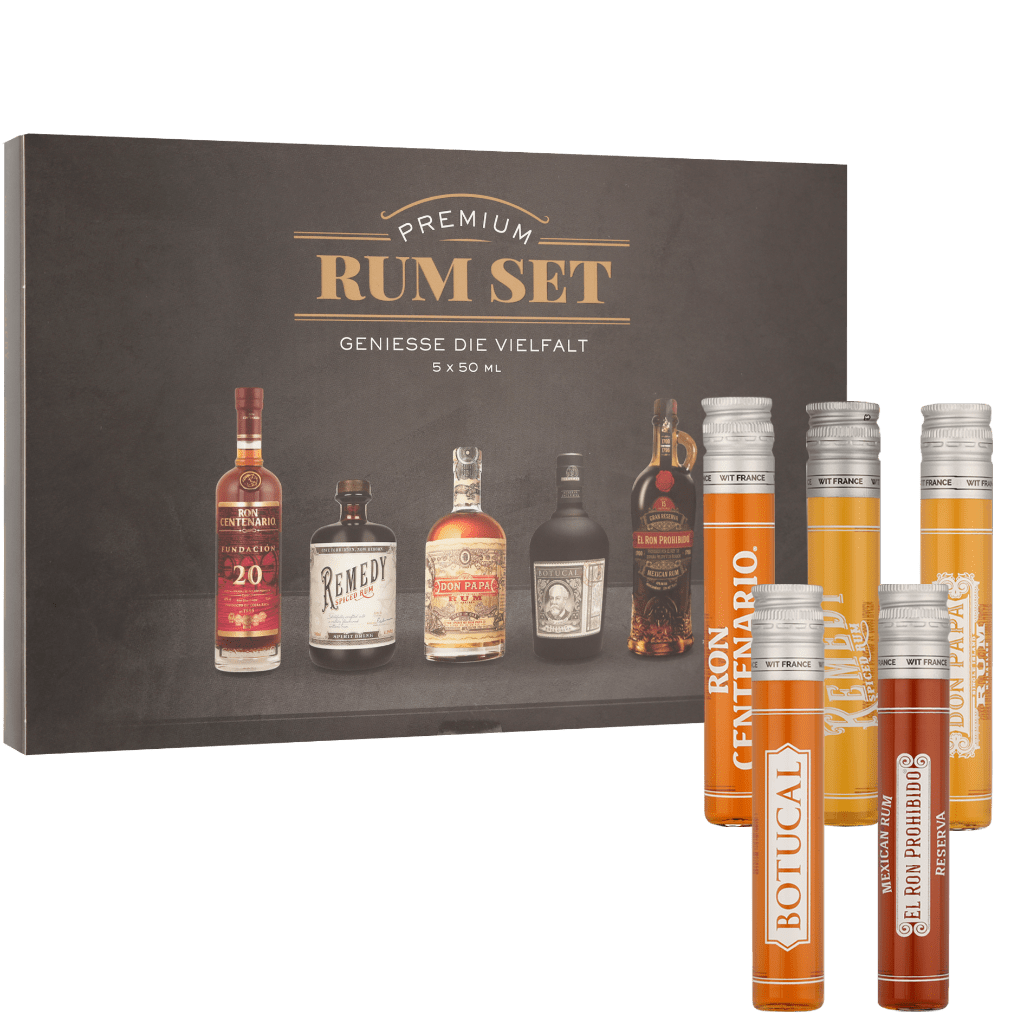 Rum Tasting Set 25cl Rum Geschenken + Giftbox