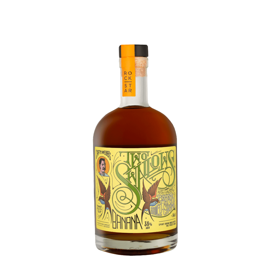 Rockstar Two Swallows Banana & Salted Caramel 50cl Flavoured Rum