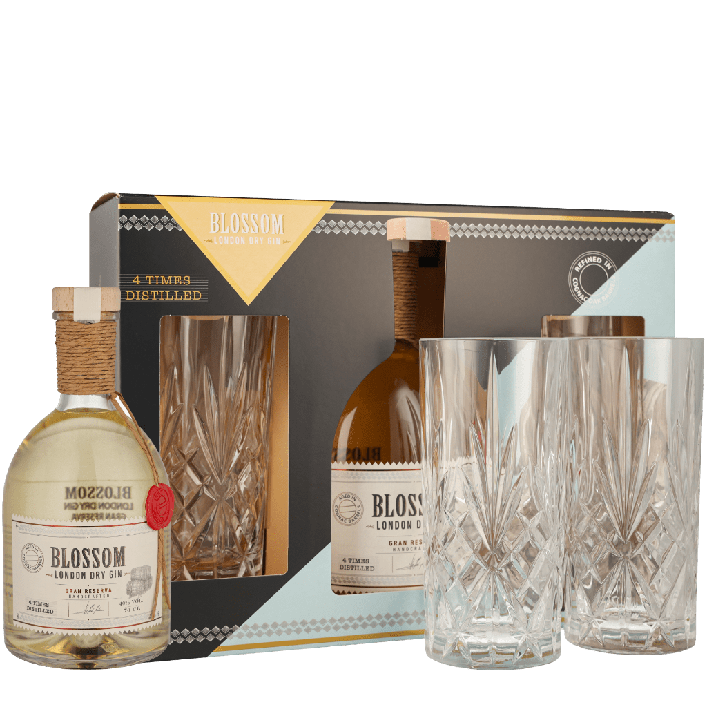 Blossom Grand Reserva + glazen 70cl Gin Geschenken