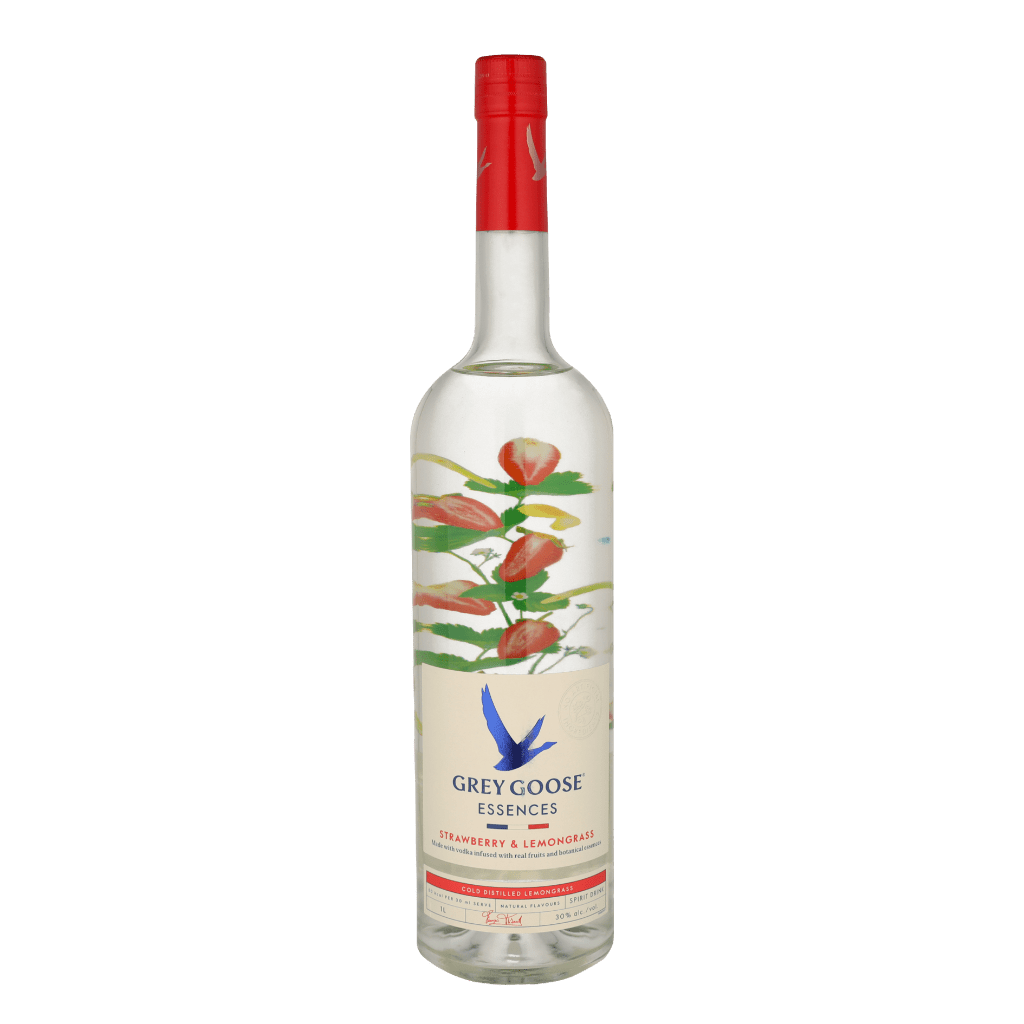 Grey Goose Essences Strawberry & Lemongrass 1ltr Flavoured Wodka