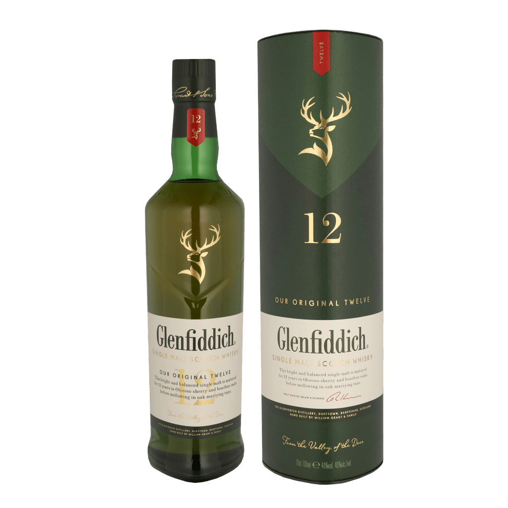 Glenfiddich 12 Years 70cl Single Malt Whisky + Giftbox