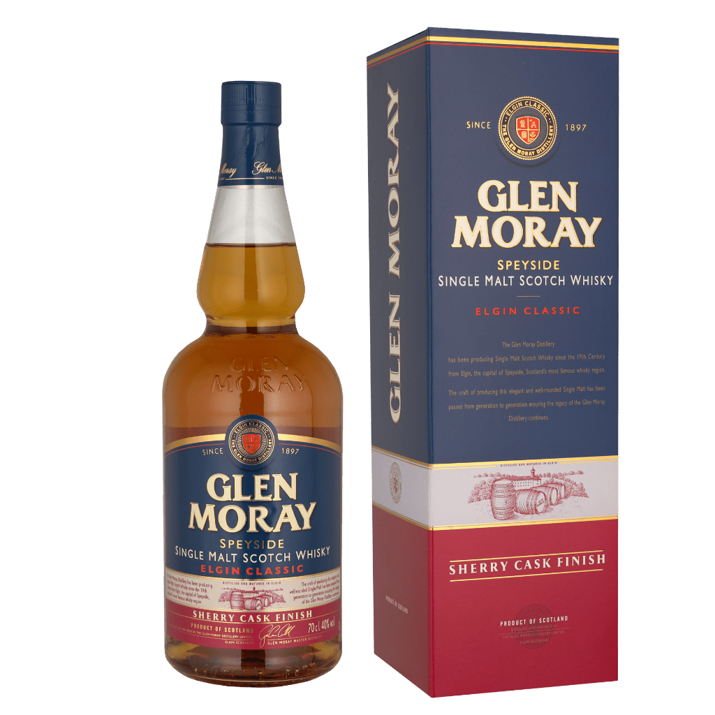 Glen Moray Sherry Cask Finish 70cl Single Malt Whisky + Giftbox