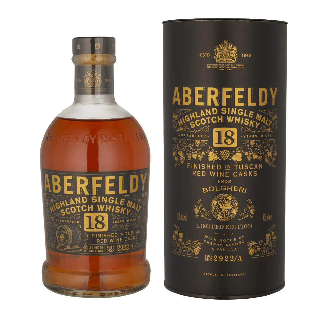 Aberfeldy 18 Years Bolgheri Tuscan Finish 70cl Single Malt Whisky