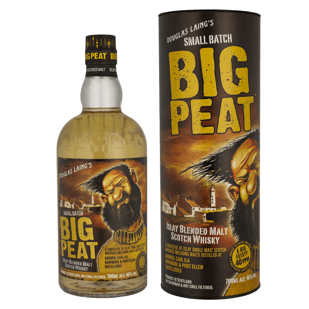 Big Peat Blended Malt Scotch Whiskey 70cl Blended Malt Whisky + Giftbox