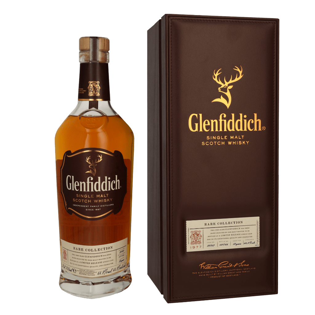 Glenfiddich Rare Cask Vintage 1977 70cl Single Malt Whisky + Giftbox