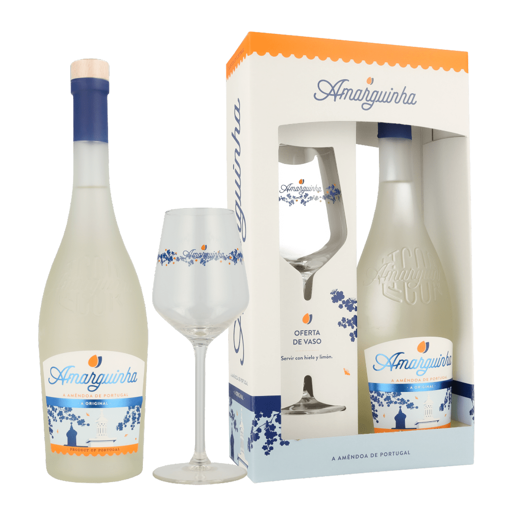 Amarguinha Amendoa Amarga + glas 70cl Likeur Geschenken