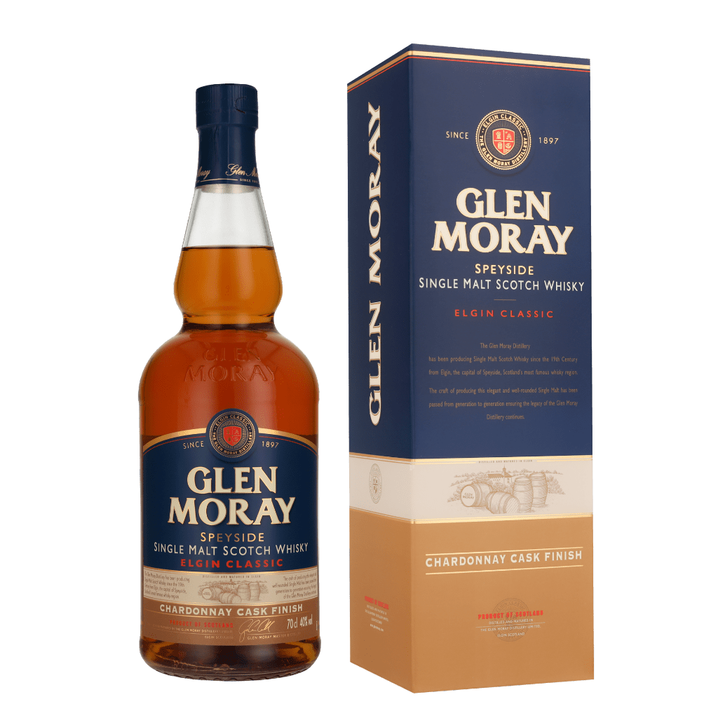 Glen Moray Chardonnay Cask Finish 70cl Single Malt Whisky + Giftbox