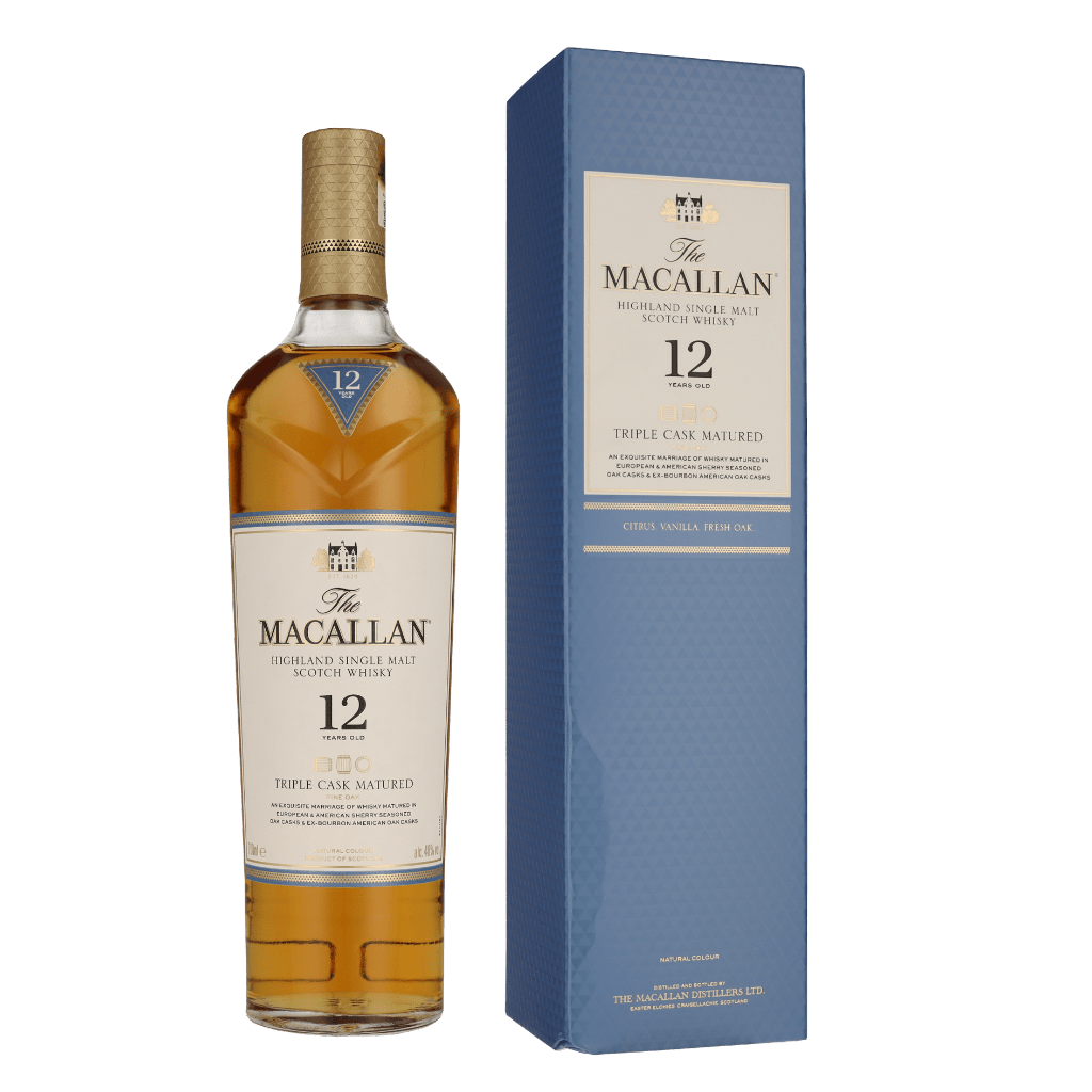 The Macallan 12 Years Triple Cask 70cl Single Malt Whisky + Giftbox