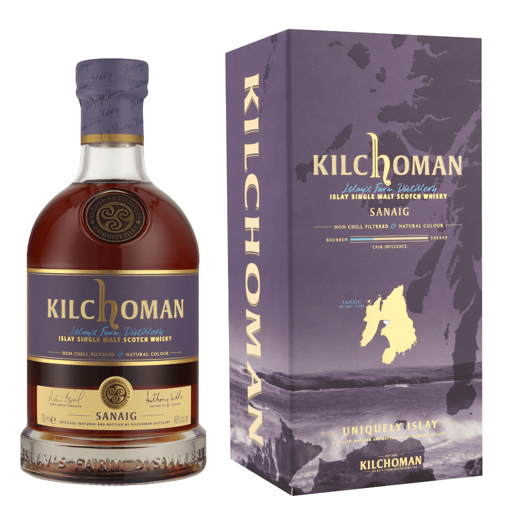 Kilchoman Sanaig 70cl Single Malt Whisky + Giftbox