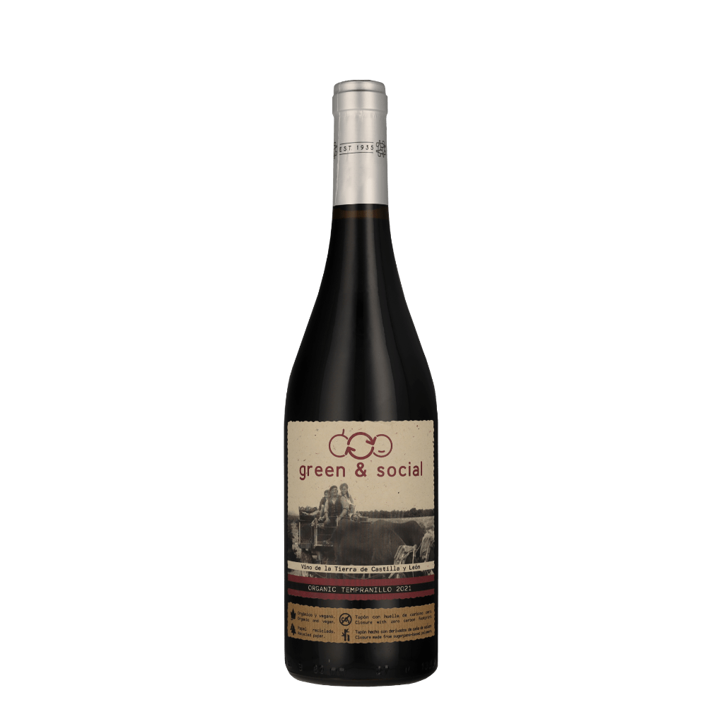 Cuatro Rayas Vdt Tempranillo Green & Social 2021 Rode Wijn