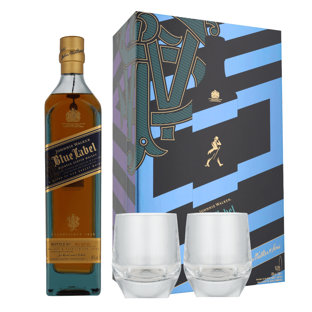 Johnnie Walker Blue Label + Tumblers 70cl Whisky Geschenken