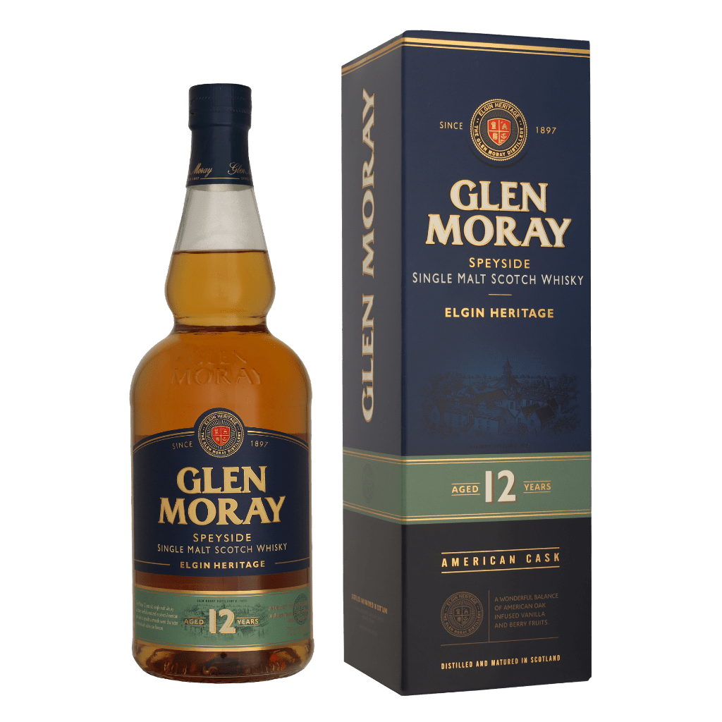 Glen Moray 12 Years 70cl Single Malt Whisky + Giftbox