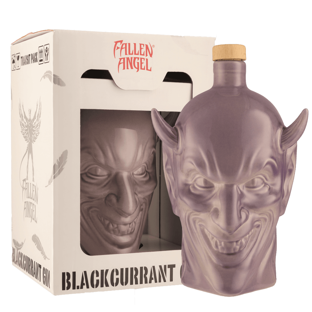 Fallen Angel Blackcurrant Gin - Ceramic 70cl Gin Likeur + Giftbox