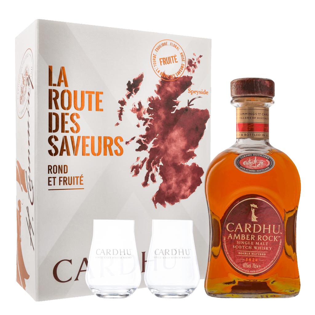 Cardhu Amber Rock + 2 glazen 70cl Whisky Geschenken