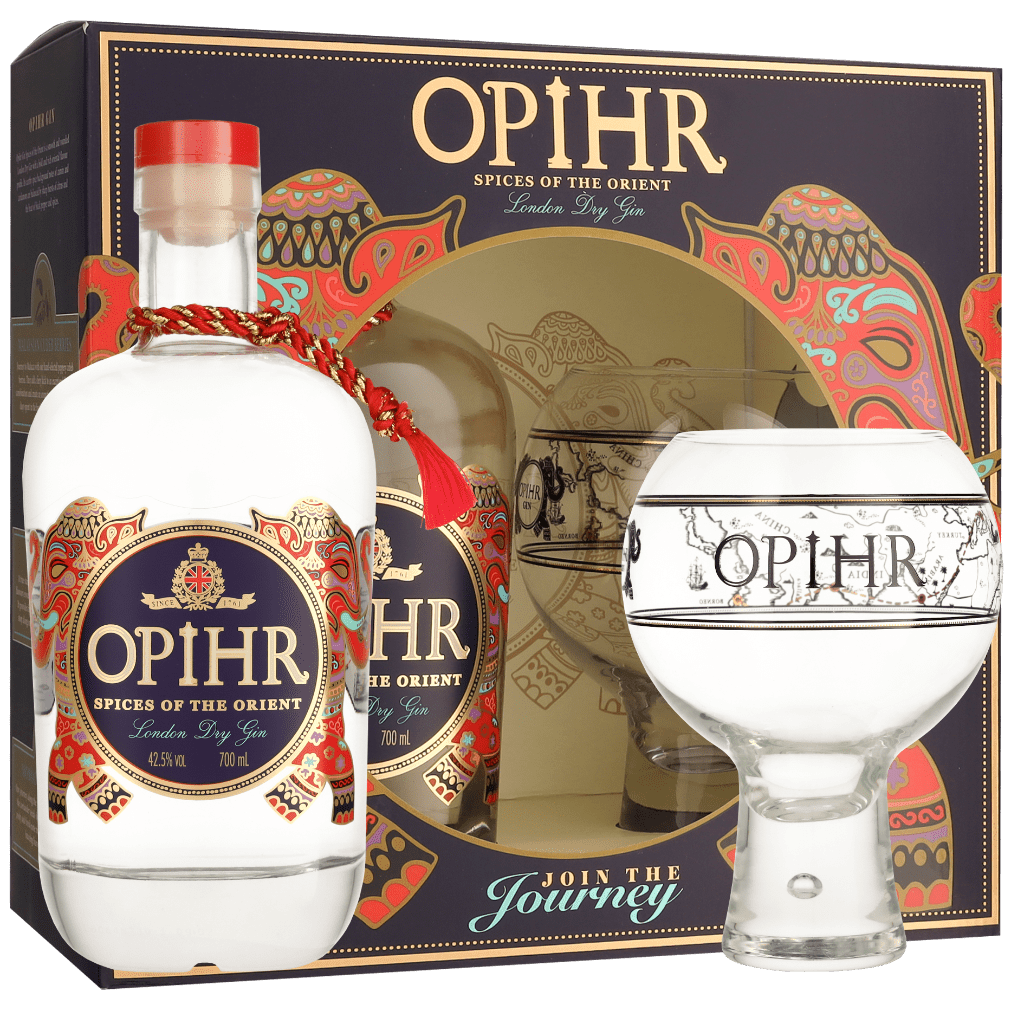 Opihr Giftset + Highball Glas 70cl Gin Geschenken