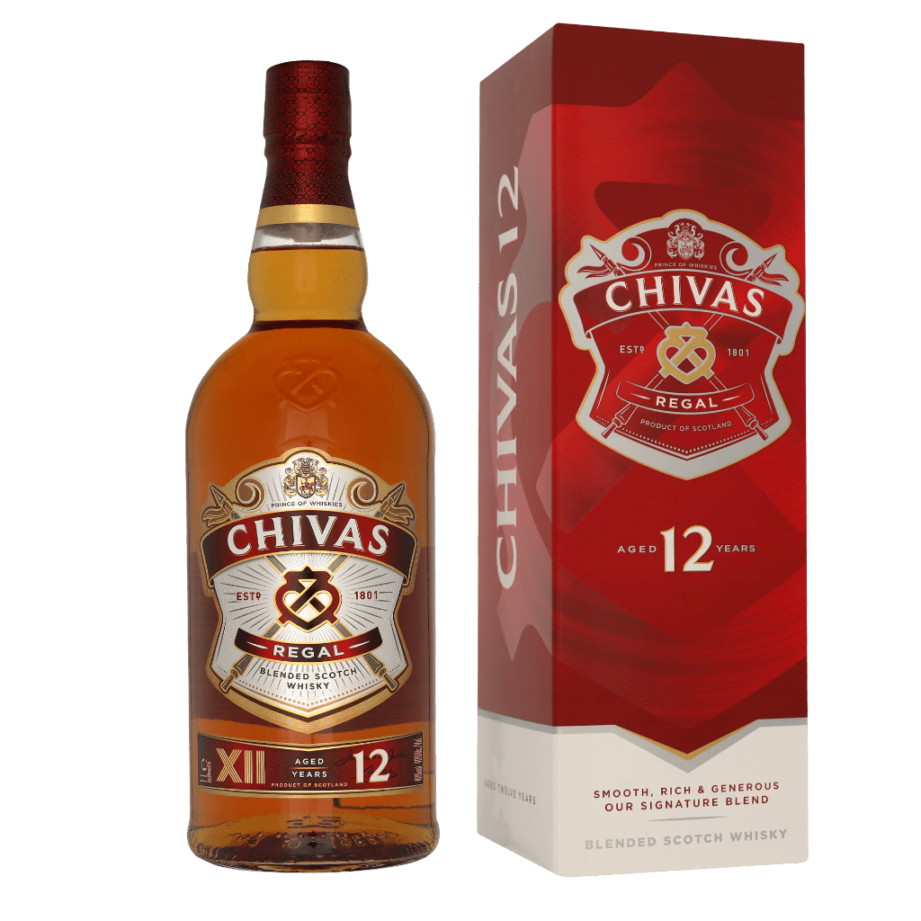 Chivas Regal 12 Years 1ltr Blended Whisky + Giftbox