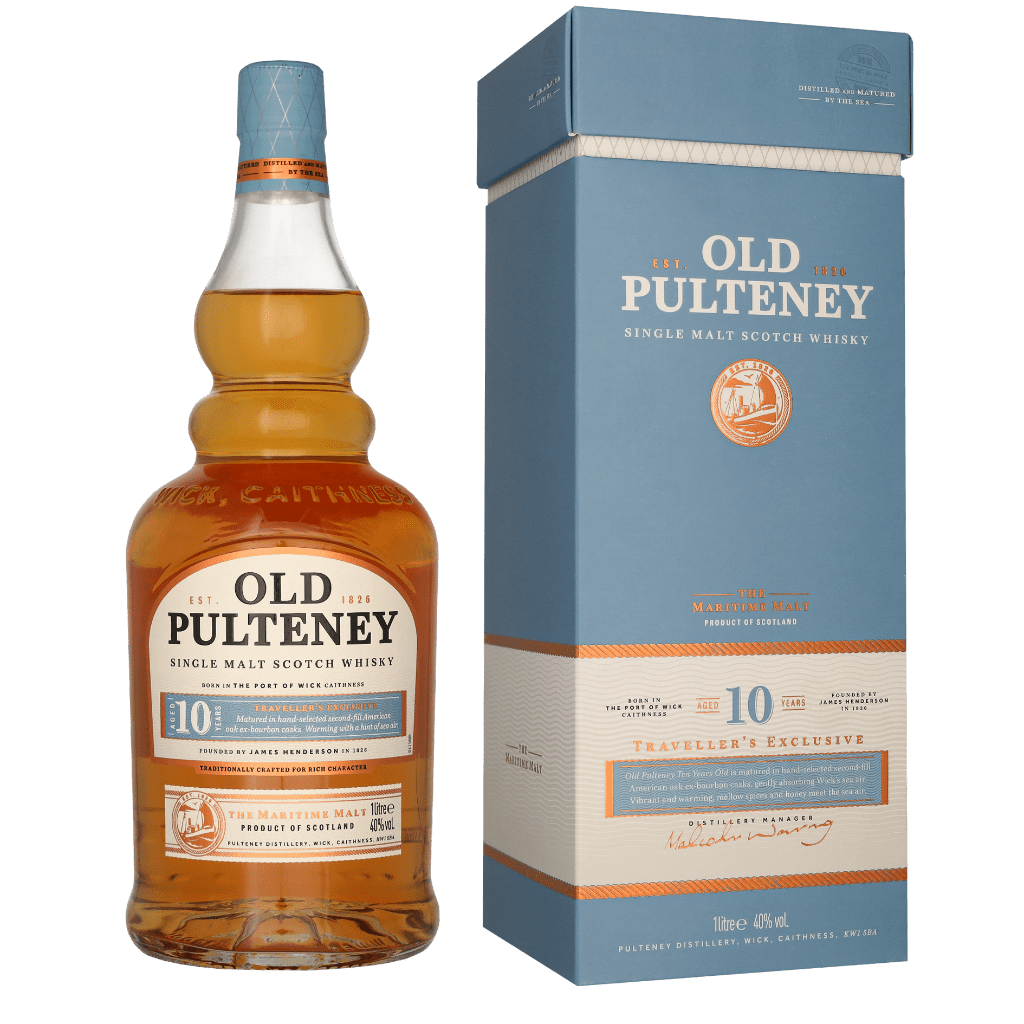 Old Pulteney 10 Years 1ltr Single Malt Whisky + Giftbox