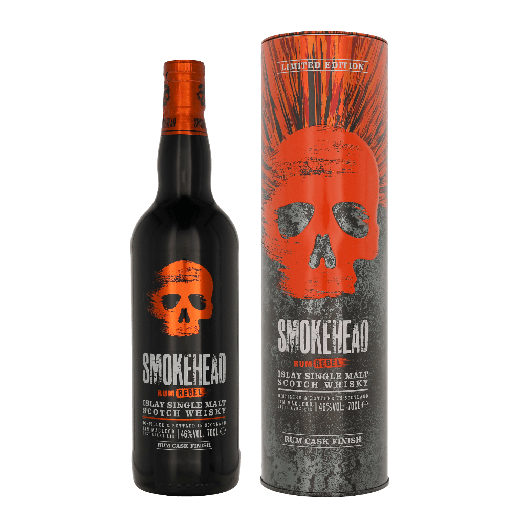 Smokehead Rum Rebel 70cl Single Malt Whisky + Giftbox