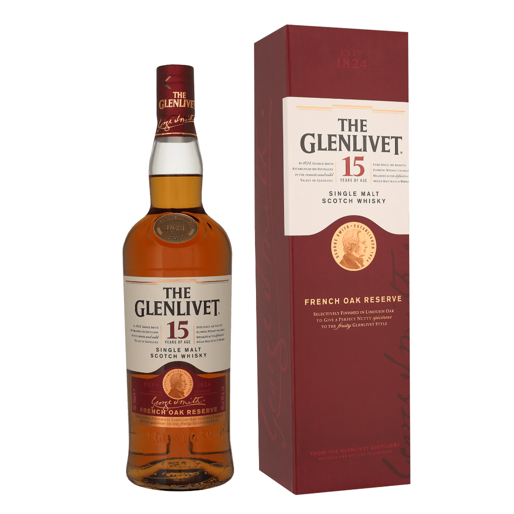 The Glenlivet 15 Years French Oak 70cl Single Malt Whisky + Giftbox