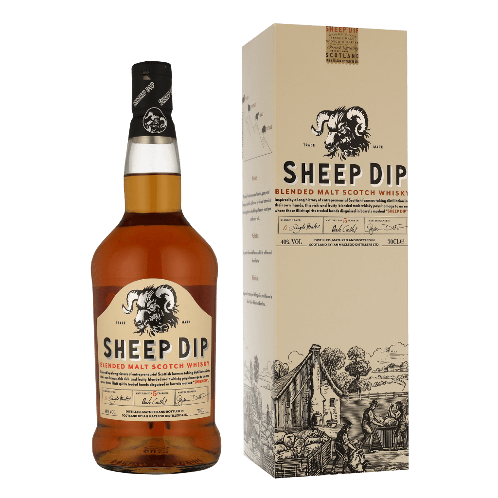 Sheep Dip The Original Oldbury 70cl Blended Malt Whisky + Giftbox