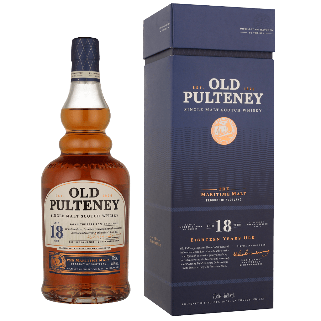 Old Pulteney 18 Years 70cl Single Malt Whisky + Giftbox