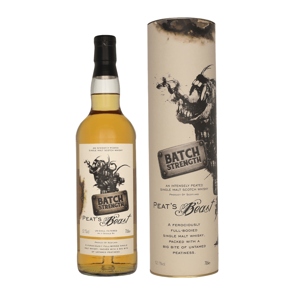 Peat&apos;s Beast Cask Strength 70cl Single Malt Whisky + Giftbox