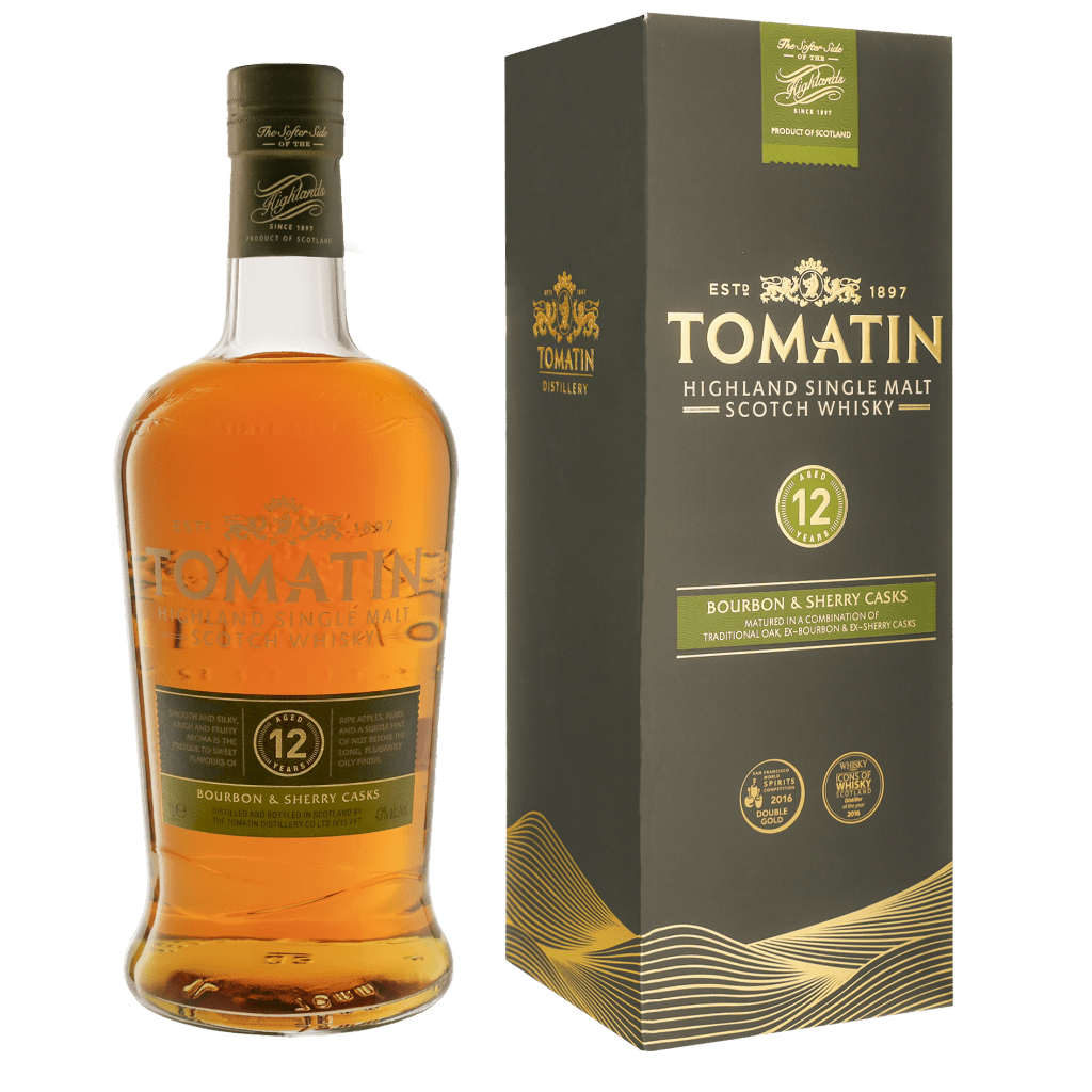 Tomatin 12 Years 1ltr Single Malt Whisky + Giftbox