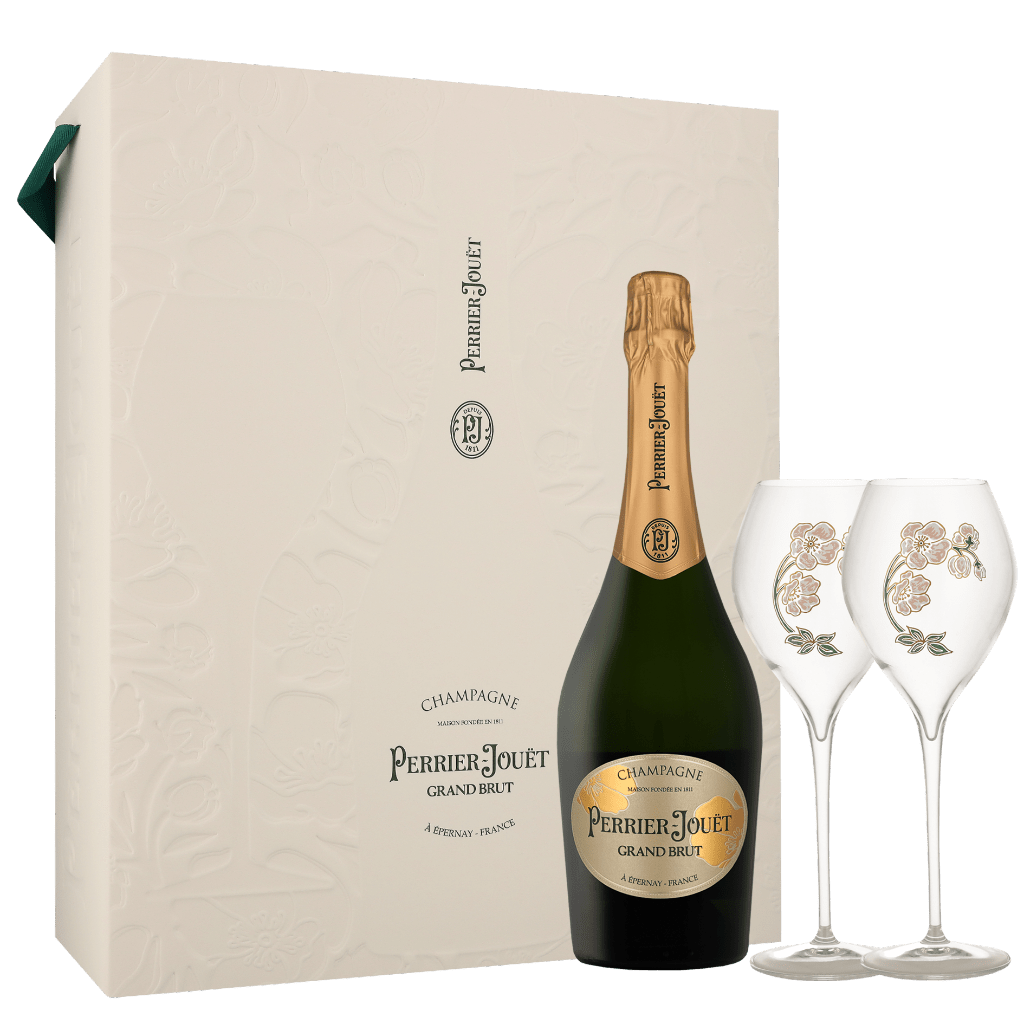 Perrier Jouet Grand Brut & 2 glazen 75cl Champagne