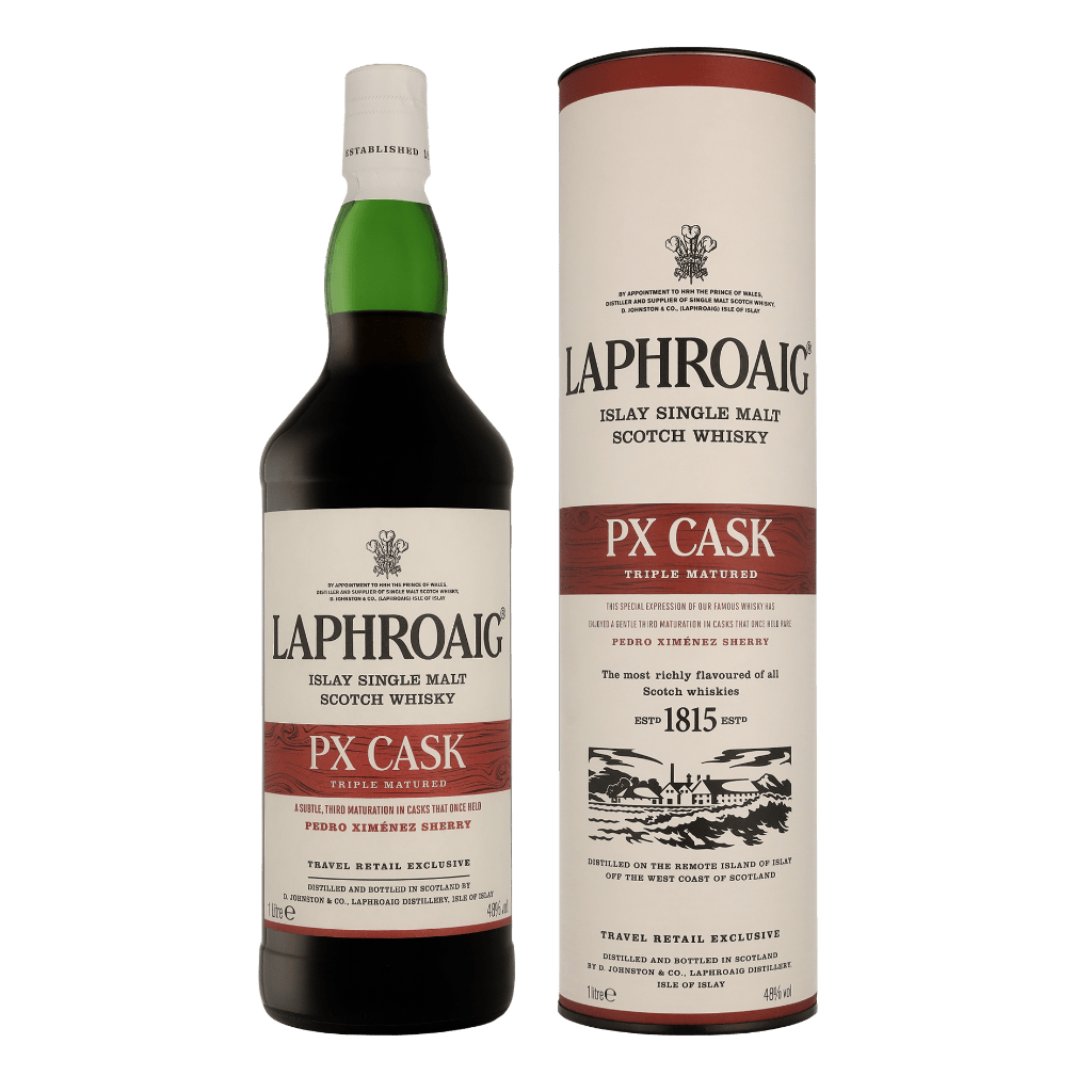 Laphroaig PX Cask 1ltr Single Malt Whisky + Giftbox