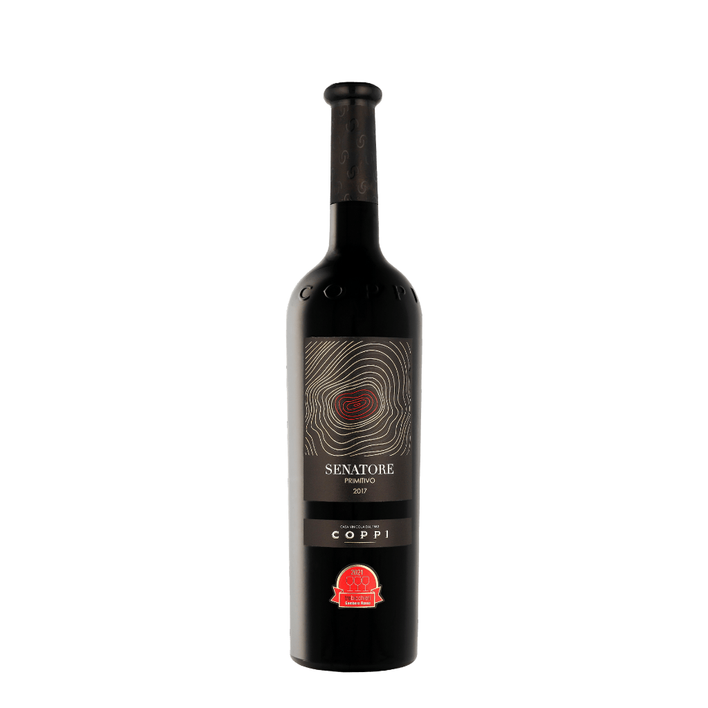 Coppi Senatore Primitivo 2017 75cl Rode Wijn