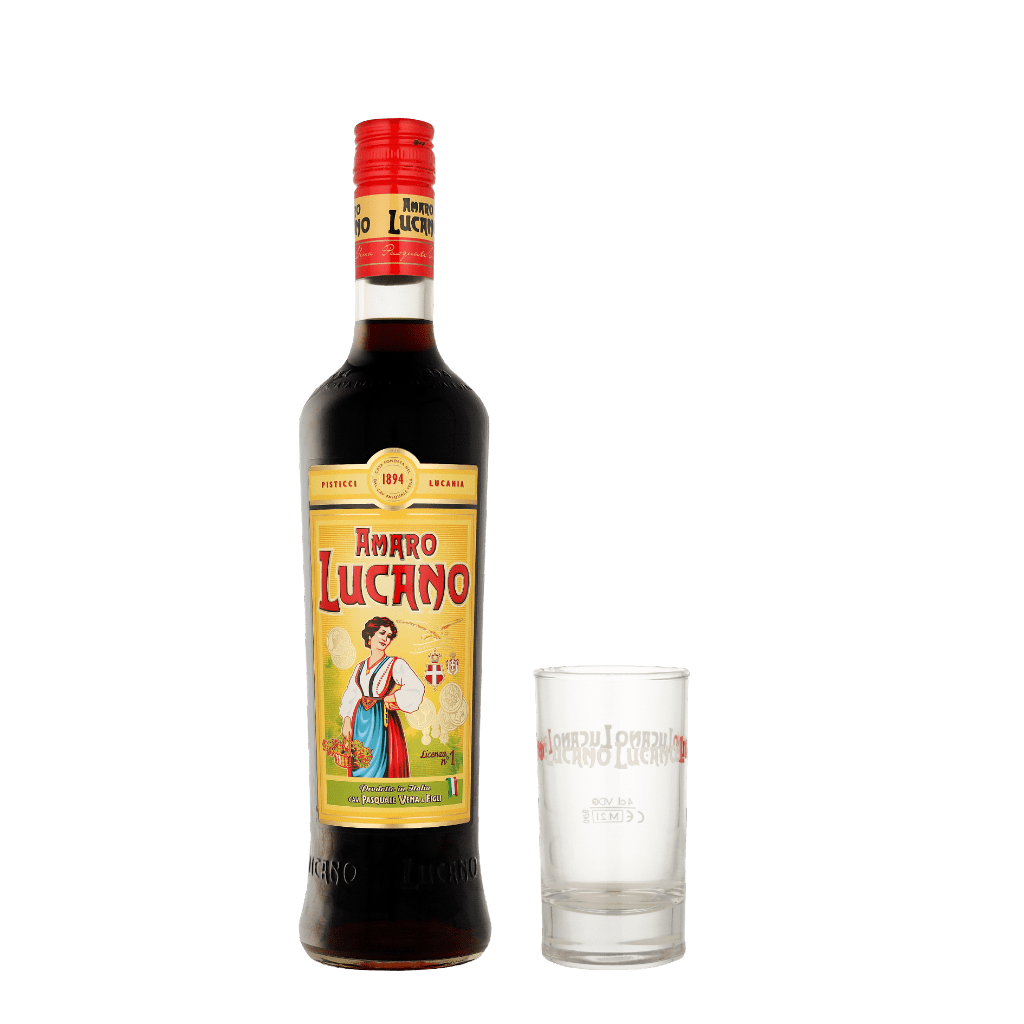 Amaro Lucano + glas 70cl Cream Likeur