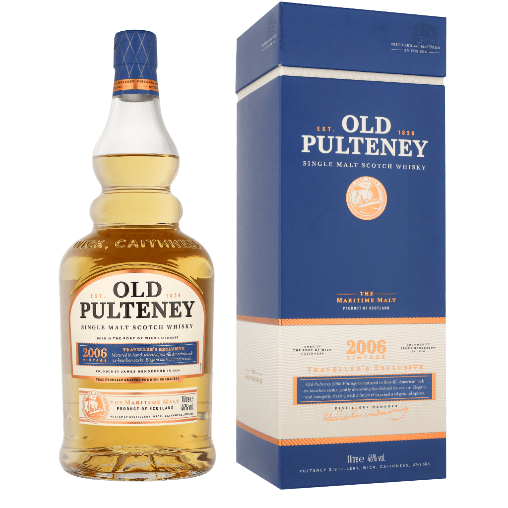 Old Pulteney 2006 Vintage 1ltr Single Malt Whisky + Giftbox