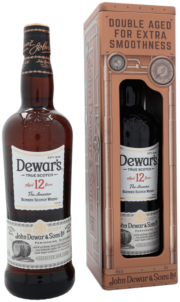 Dewar&apos;s 12 Years + Tin GB 70cl Blended Whisky