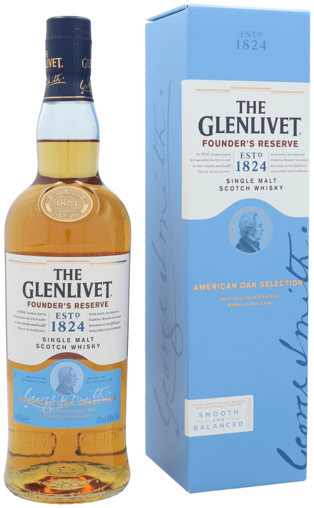 The Glenlivet Founder&apos;s Reserve 70cl Single Malt Whisky + Giftbox