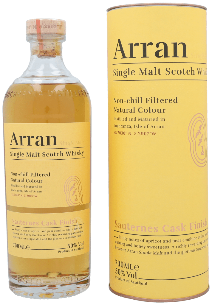 Arran Sauternes Cask Finish 70cl Single Malt Whisky + Giftbox