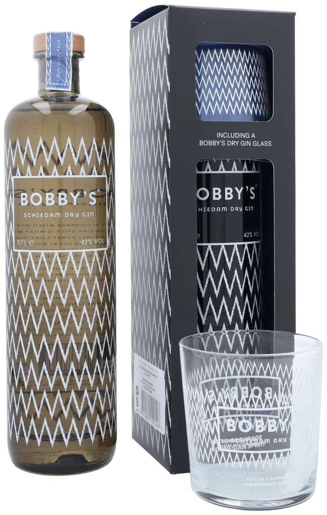 Bobby&apos;s Gin + glas 70cl Gin Geschenken