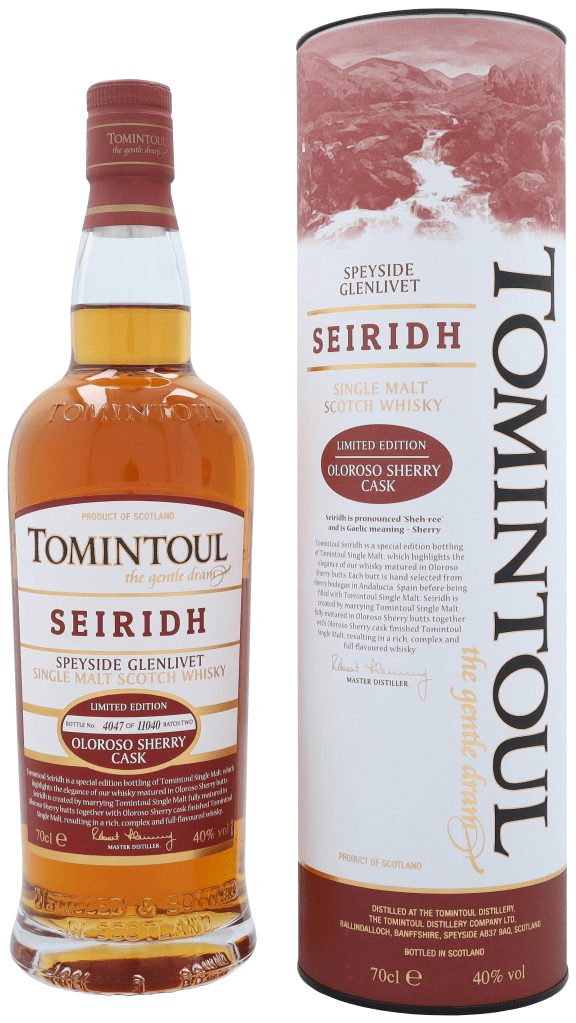 Tomintoul Seiridh 70cl Single Malt Whisky + Giftbox