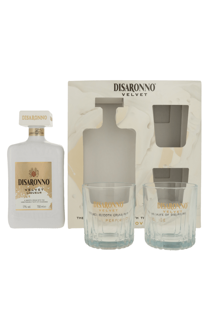 Disaronno Velvet + 2 glazen 70cl Likeur Geschenken