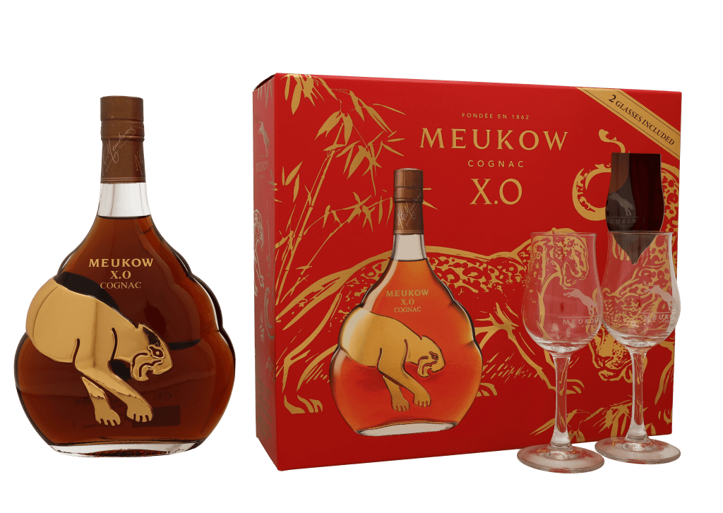 Meukow XO Chinese New Year 2022 + 2 glazen 70cl Geschenken