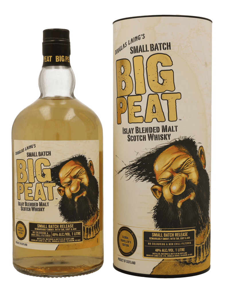 Douglas Laing&apos;s Big Peat 1ltr Blended Malt Whisky + Giftbox