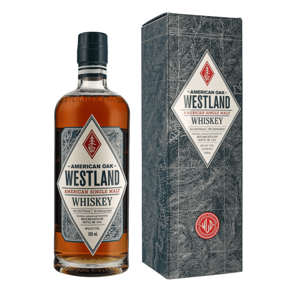 Westland American Oak Single Malt Whiskey 70c Single Malt Whisky + Giftbox