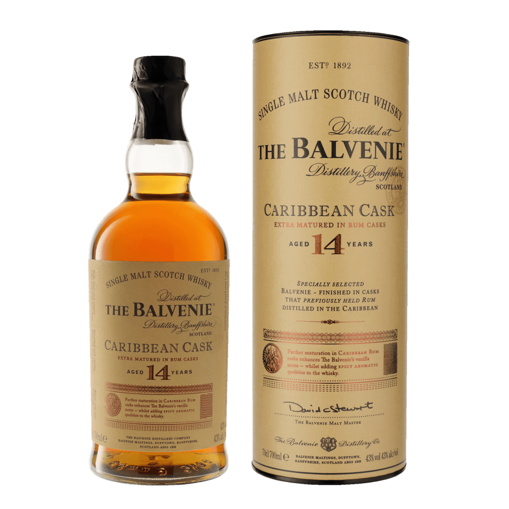 Balvenie 14 Years Caribbean Cask 70cl Single Malt Whisky + Giftbox