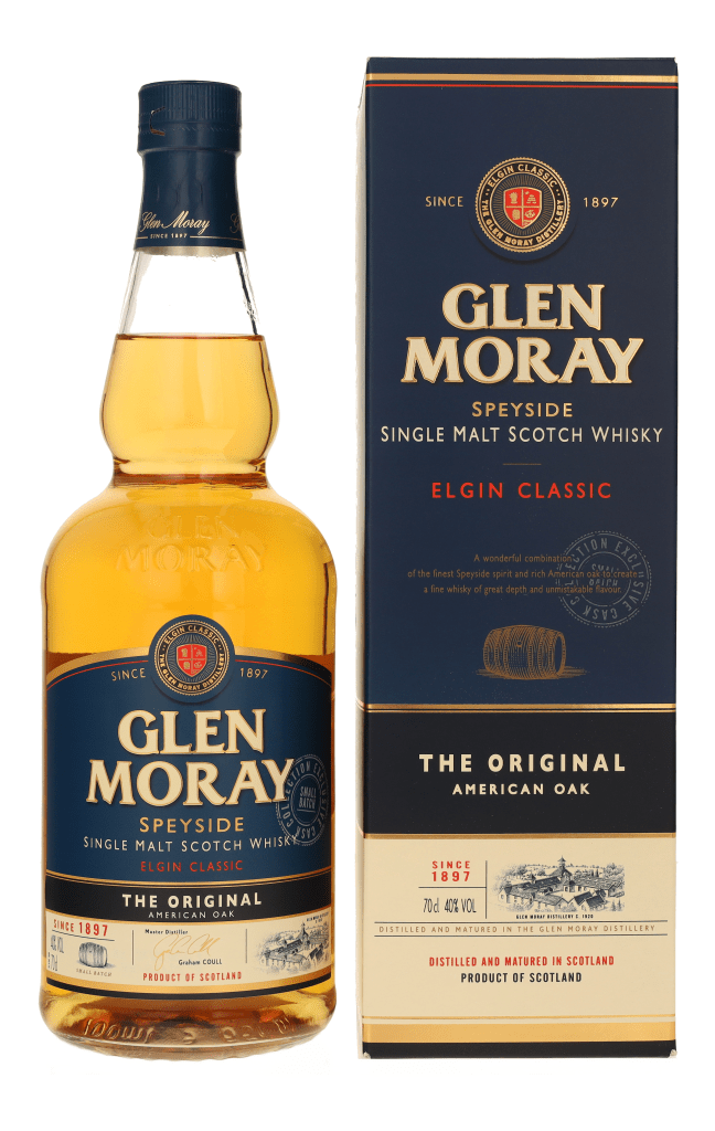 Glen Moray Classic 70cl Single Malt Whisky + Giftbox