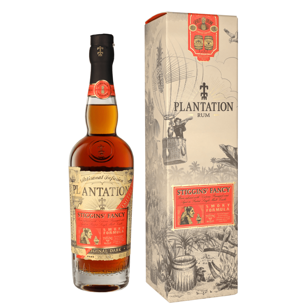 Plantation Stiggins Fancy Smoky Formula 70cl Rum + Giftbox