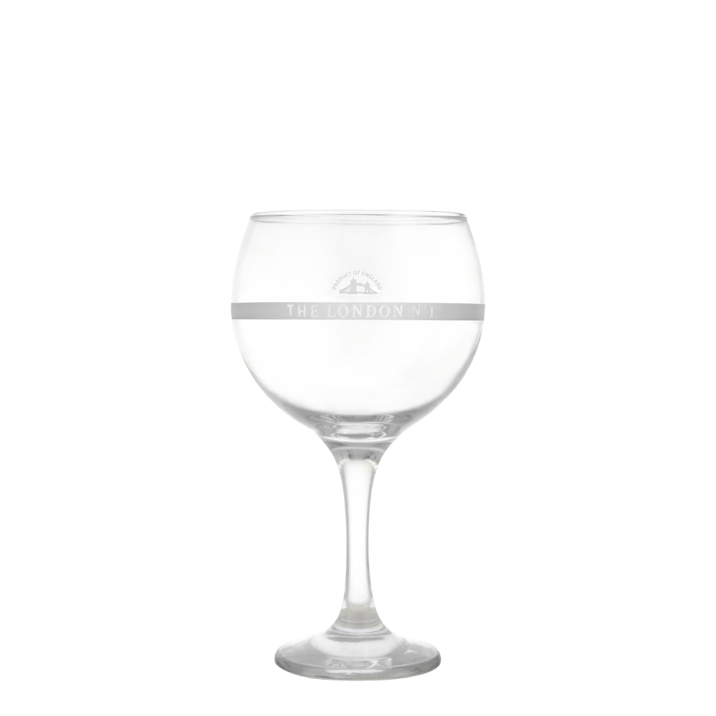 The London No.1 Copa Glass Glaswerk en promotiemateriaal